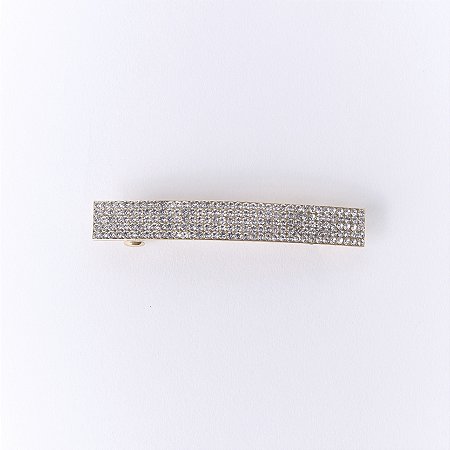 Prendedor Metal Barrete Strass