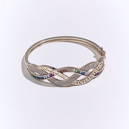 Pulseira Metal Bracelete Vazado