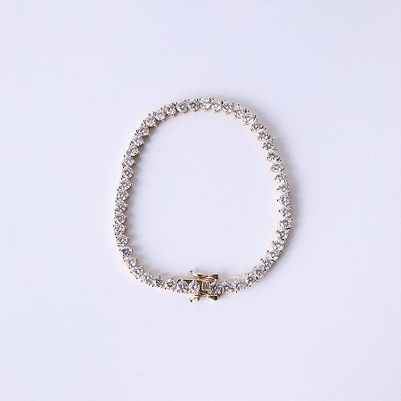 Pulseira Metal Riviera com Zircônias