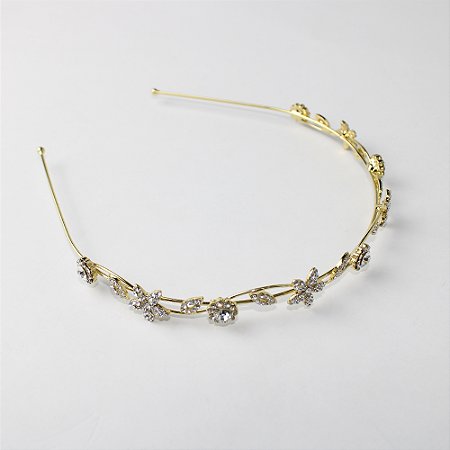 Arco de Metal com Strass e Flores