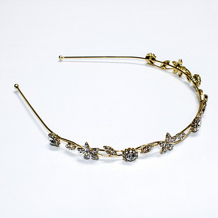 Arco de Metal com Strass e Flores