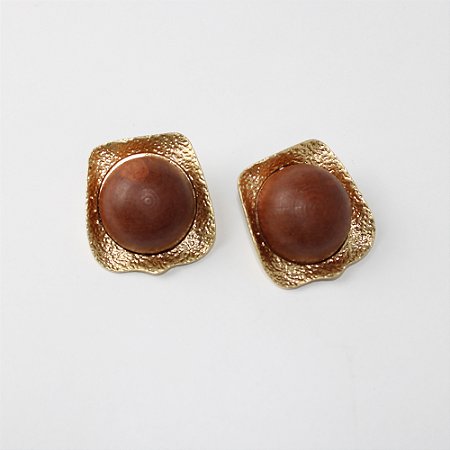 Brinco Metal Max com Detalhe em Madeira