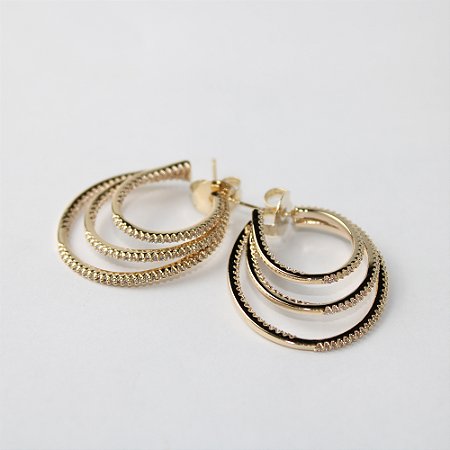 Brinco Metal Zircônia