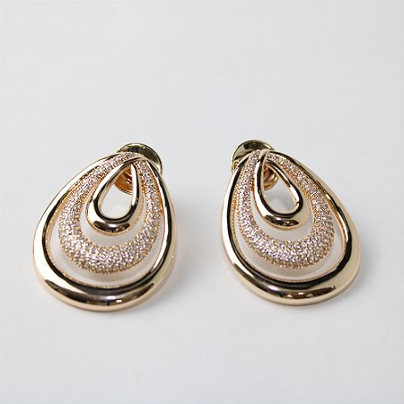 Brinco Metal Zircône