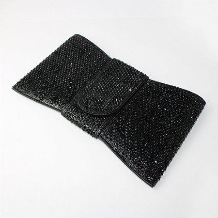 Bolsa Carteira de Festa Revestida em Strass