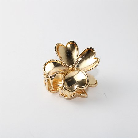 Prendedor de Cabelo em Metal Formato Flor