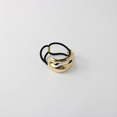 Elástico de Cabelo Metal Vazado com Design Orgânico