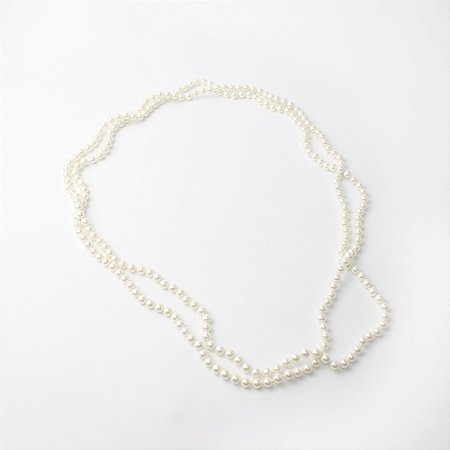 Colar de Pérolas Longo Estilo Chanel