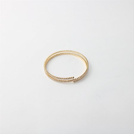 Pulseira Riviera Espiral Cravejada com Zircônias