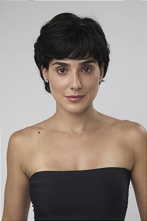 Peruca curta levemente ondulada PREMIERE (LACE)
