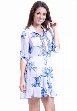 vestido evasê midi crepe leve
