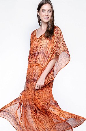 vestido kaftan longo