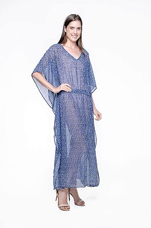 vestido kaftan longo