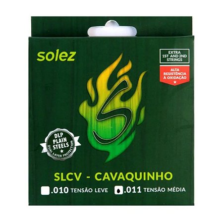 Encordoamento Cavaco Solez Dlp 011/032 Slcv Tensão Média