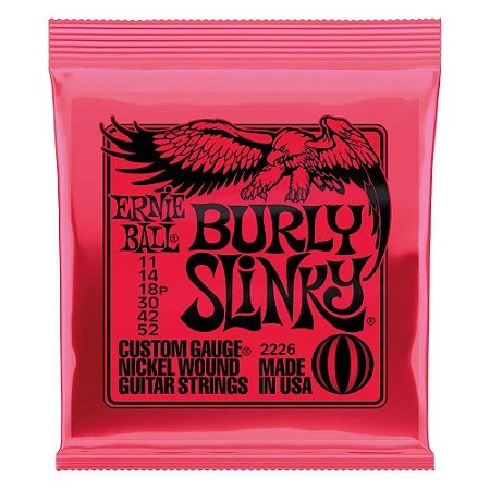 Encordoamento Ernie Ball Guitarra 011 Burly Slinky P02226