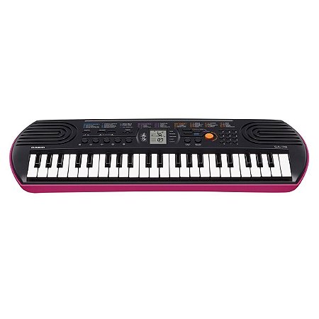 Teclado Infantil Casio SA78 AH2 44 Teclas 100 Sons 50 Ritmos