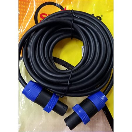 Cabo Speakon Macho 10 metros pp caixa potencia Star Cable