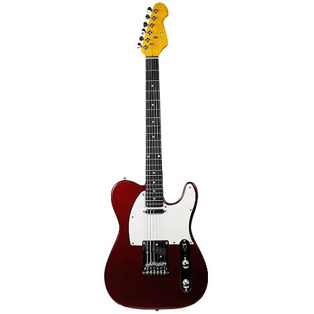 Guitarra telecaster phx tl-1 Vermelha vintage alder cap alnico