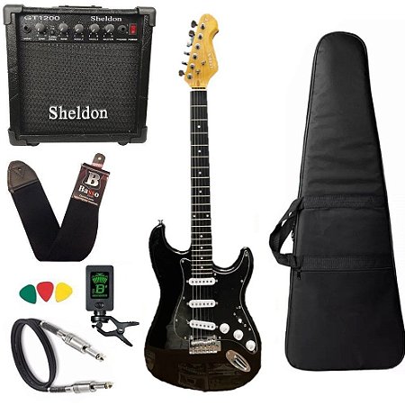 Kit Guitarra Phx Strato Premium St-1 PR alder + Amplificador