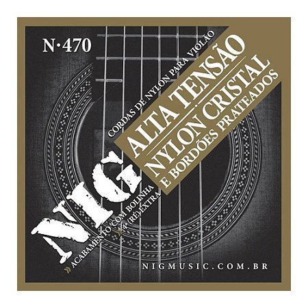 Encordoamento Nig Violão Nylon cordas Tensão alta N470
