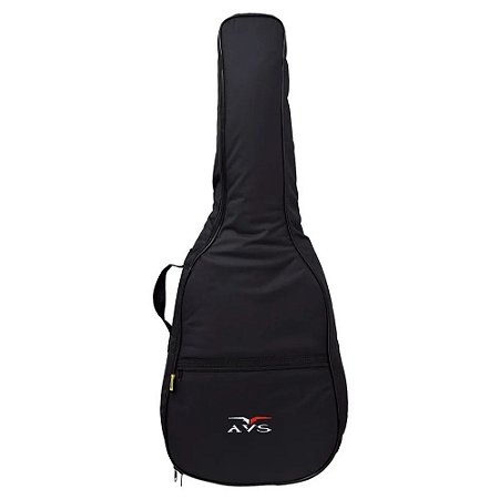 Capa Bag Avs Violão Folk Super Luxo CH100 Preto U BIC009SL