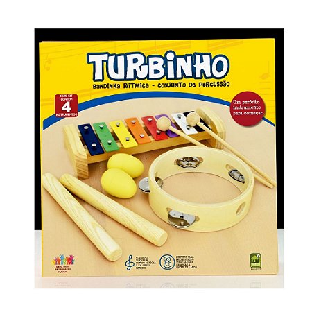 Musicalização infantil Turbinho 4 Instrumentos Br-4A Turbo
