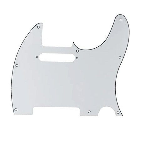 Escudo para Guitarra Telecaster branco 3PLY 788 - Ronsani