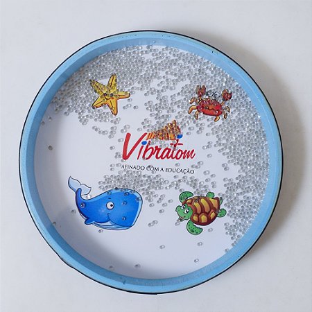 Pandeiro infantil 25cm Efeito Oceano musicalização Vibratom