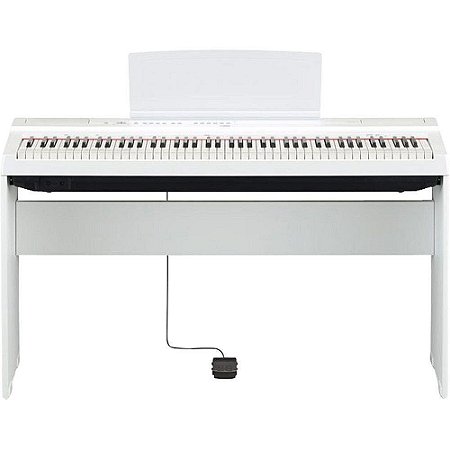 Estante p/ Piano Yamaha P125 móvel de madeira branca Opus