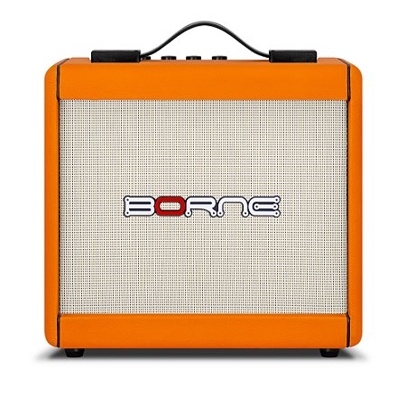 Amplificador Borne F60 Laranja 15W cubo p/ guitarra