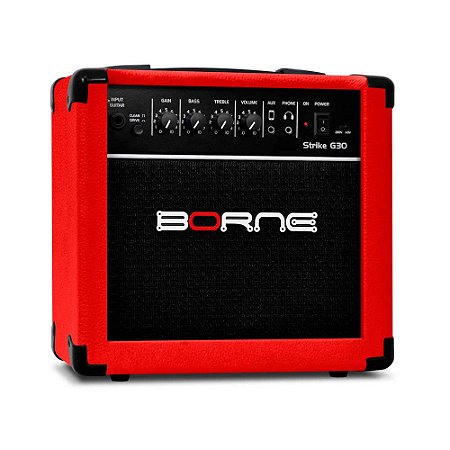 Amplificador Borne Strike G30 Vermelho