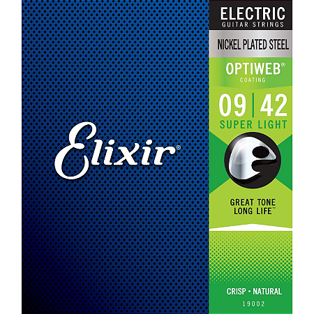 Encordoamento Elixir Guitarra 09 Optiweb SuperLight original