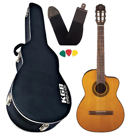 Kit Violão Takamine Gc1ce nylon + Hardcase Estojo profissional