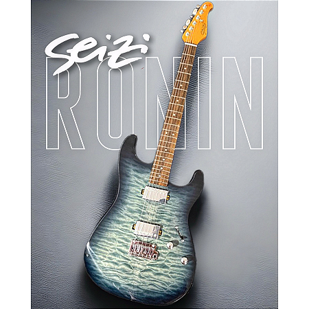 Guitarra Seizi Vintage Ronin Plus HSS Quilted Blue