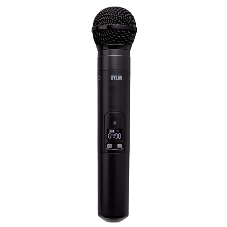 Microfone Sem Fio Dylan UDX-01 Multi Display Digital Black UHF