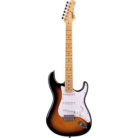 Guitarra Tagima T-800 Sunburst Escala clara escudo branco Linha Brasil