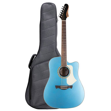 Violão Tagima Swell Deluxe azul folk tampo sólido modelo novo