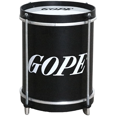 Repinique Gope Bacurinha Alum. 20cmx06" 4 Afinações Preto E Preto Bal2006rpp