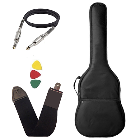 Kit Violão Folk + Bag + Alça + Palhetas - Miyata 1