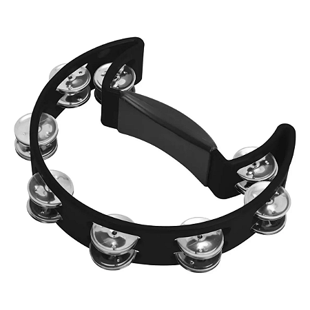 Pandeiro Meia Lua Phx 84abs-Bk Abs Preto