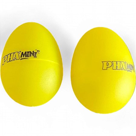 Ganzá Infantil Phx Mini M01 Ovinho Plástico (Par) 5,5 Cm c/ capa