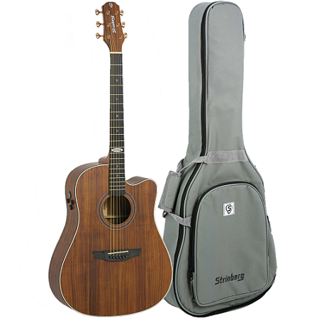 Violão Strinberg Sd300c Ks Koa Satin Folk Fosco