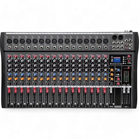 Mesa de som 16 canais PZ Pro Audio CS-160 usb linha profissional