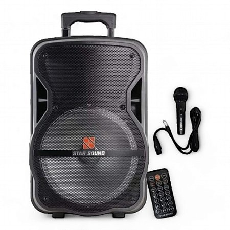 Caixa com bateria Ativa Star Sound By Staner Ss-100 bluetooth Af 10