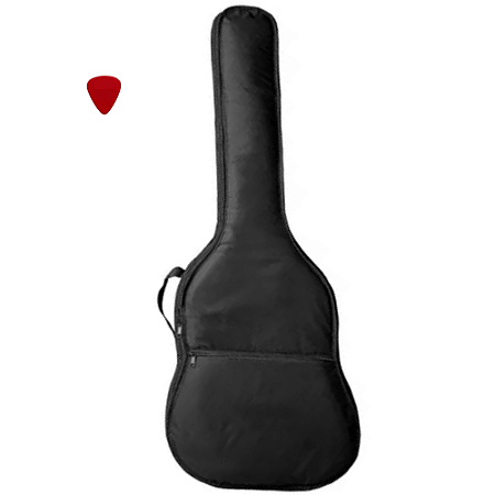 Kit capa Bag para violão clássico modelo simples + Palheta