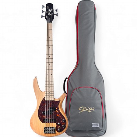 Baixo Seizi Thunder Ash (Pj) Mp 5 Natural Escudo Tortoise