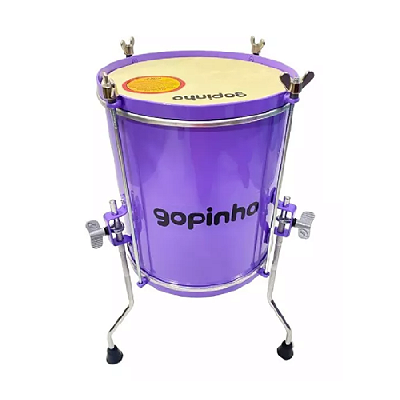 Surdo infantil Gope Gopinho Tripe 30cmx10" 4 Afin. Lilás Com Baqueta