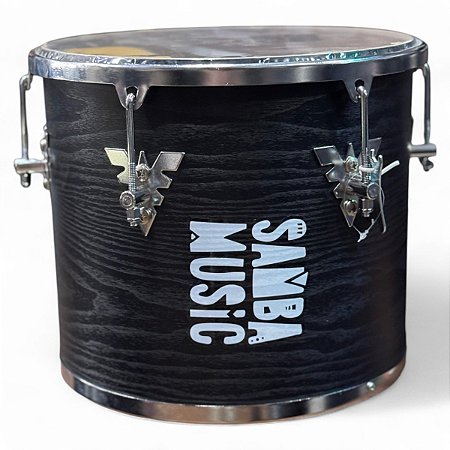 Repique de mão Samba Music madeira 12 Pol 30cm Preto 906MM BKW