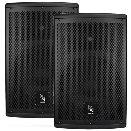 Kit Caixa Ativa + Passiva 15 Makpro bluetooth Som profissional