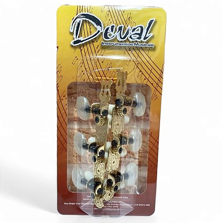 Tarraxa Violao nylon Pino Grosso Deval Eco Modelo 202BG ABA2024